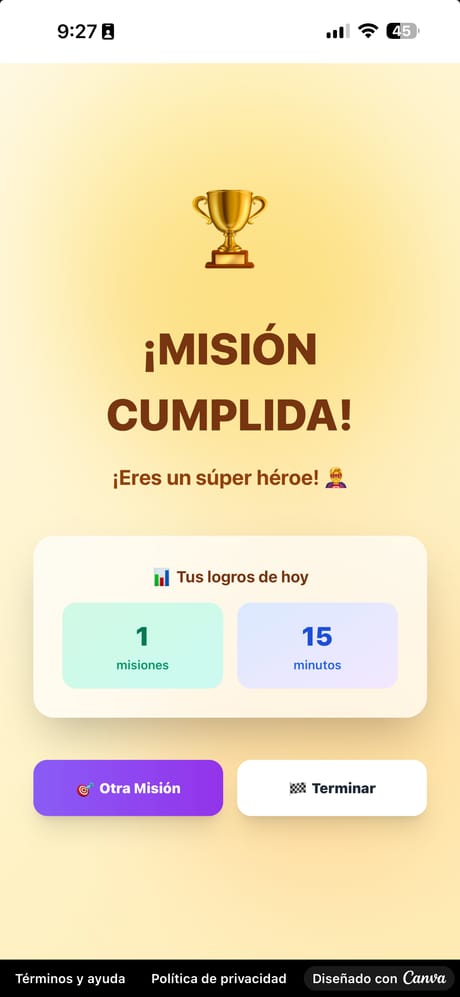 PAUSA App - ¡Misión Cumplida!